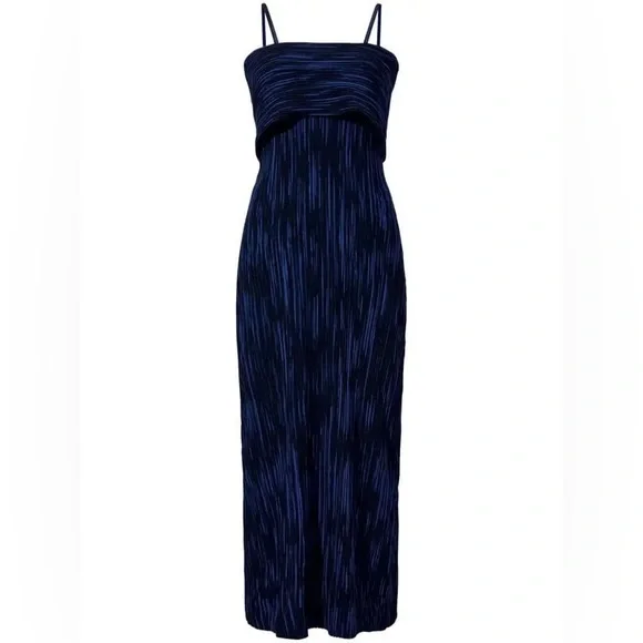blue vacation dress Aje. Vacation Pleated Strapless Mini Dress